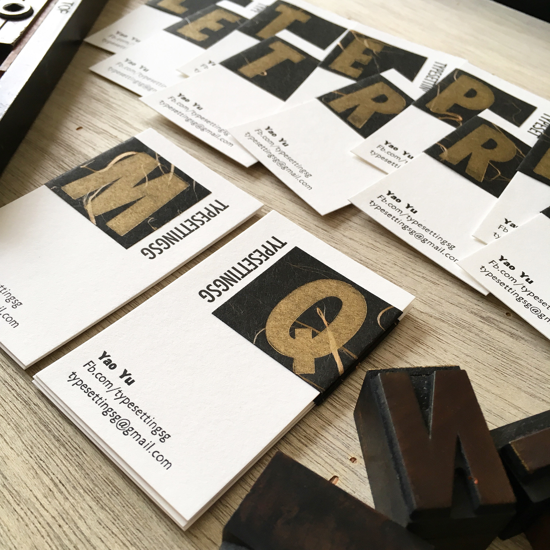 letterpress typeset namecard v11