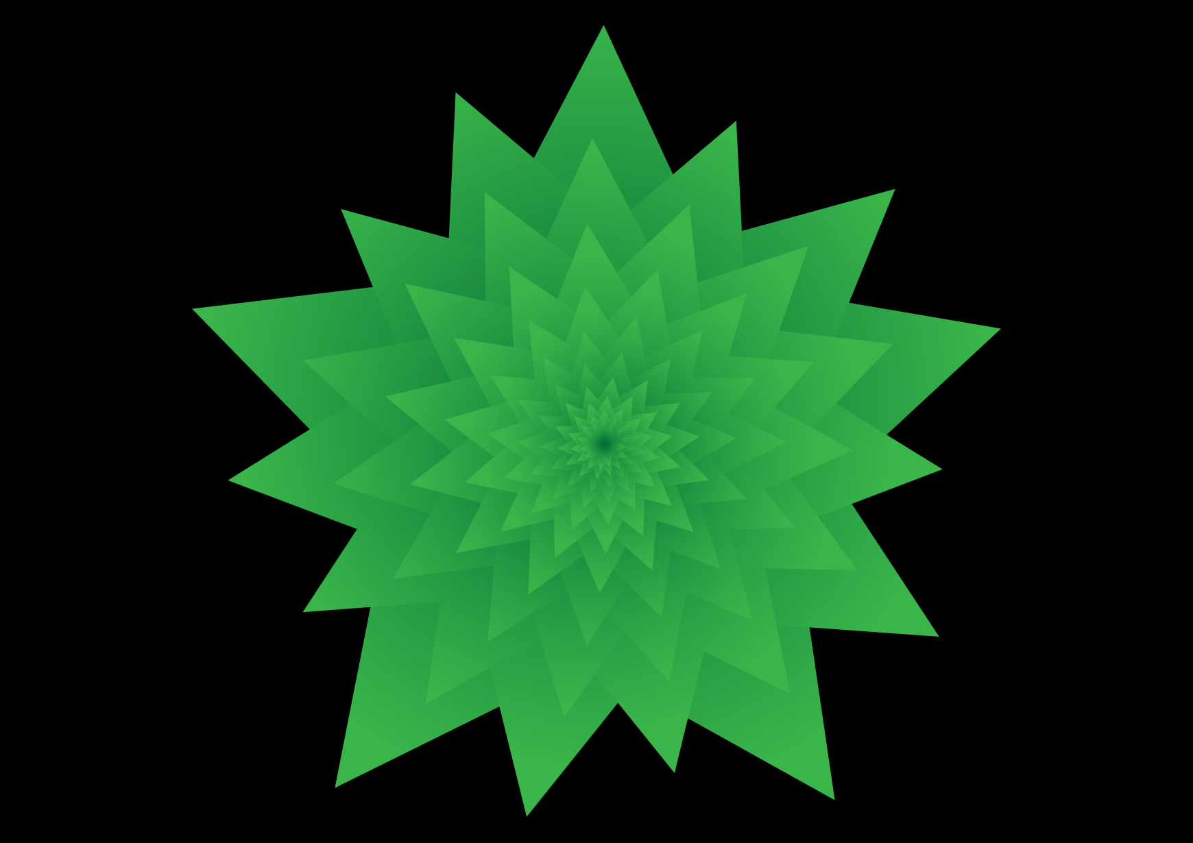 Star Pattern made using the Transform Each feature