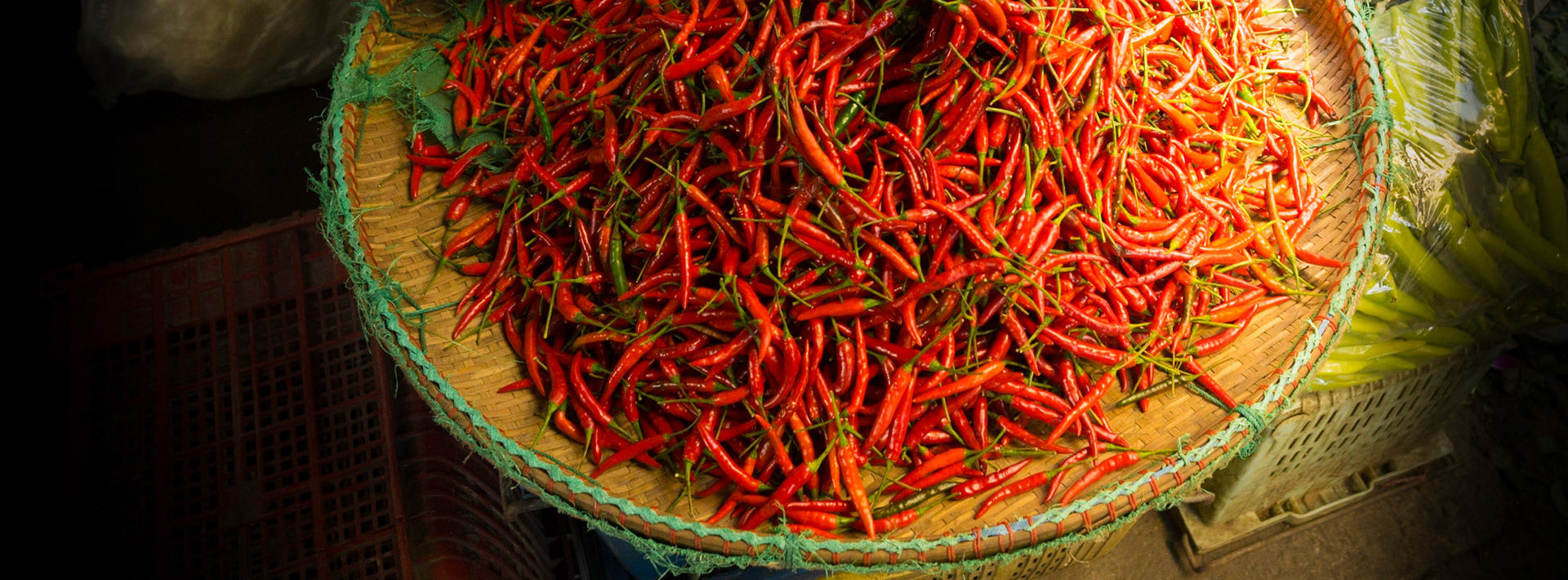 Street food in Asia is usually .. spicy.