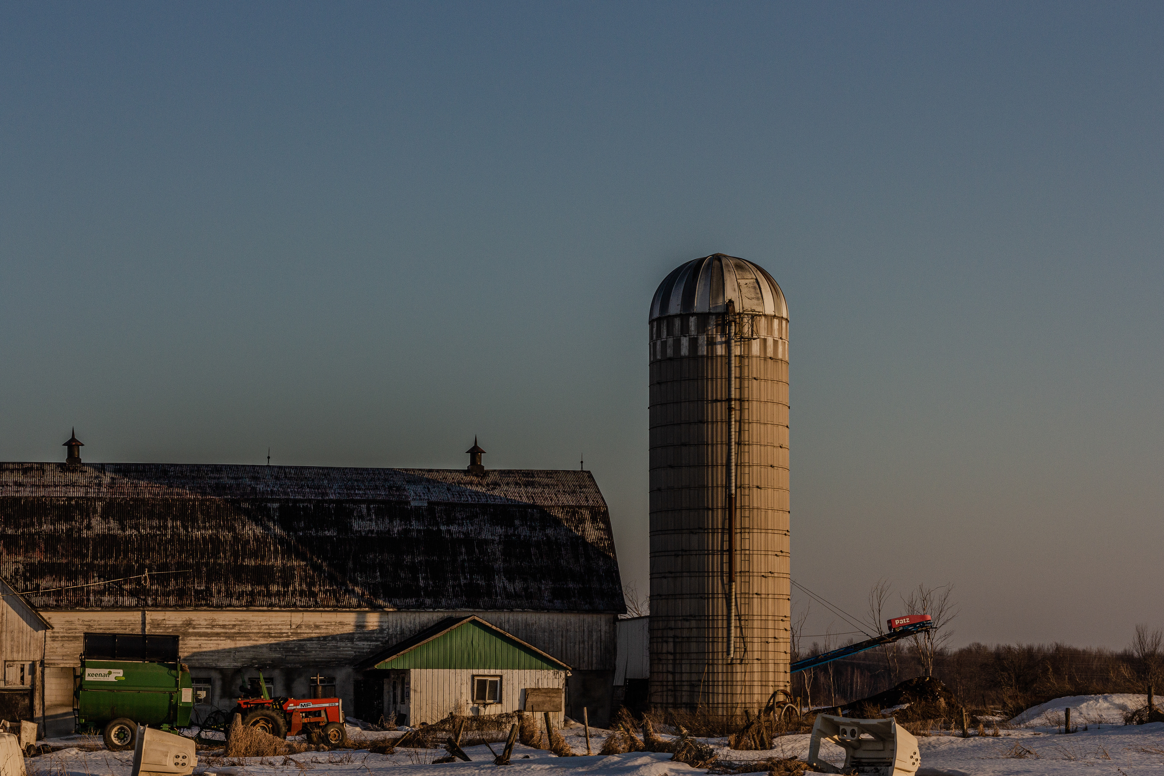 Sunset Farm Iroquois, Ontario no. 3 Set your eyes upon hard work, toil & pain. Leave your tools where they are, you have a lot to do in the morning.