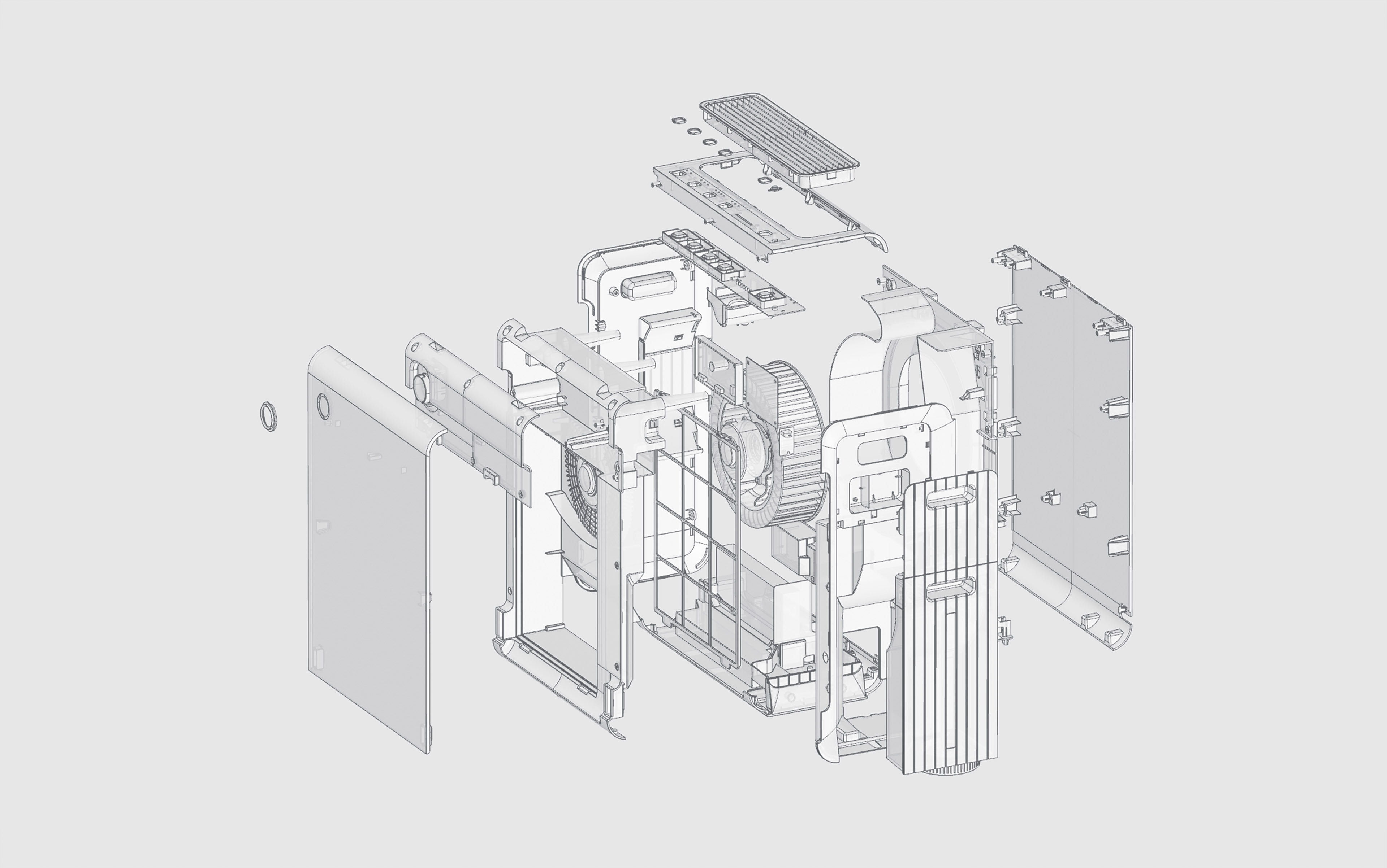 Coway CUBE, the air purifier designed by designer Kim Seungwoo of Industrial design studio VLND.