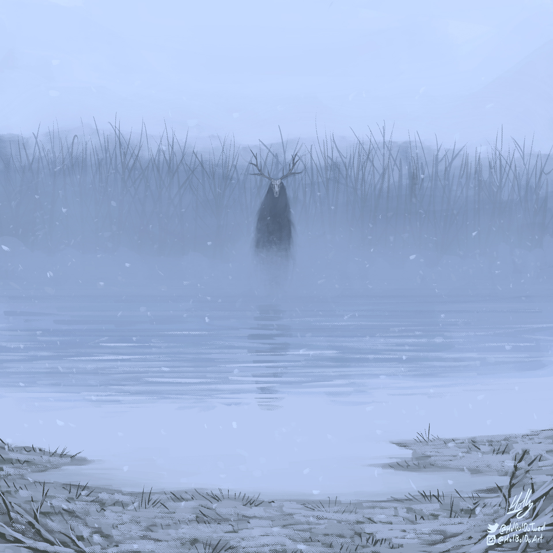 Snow on the River