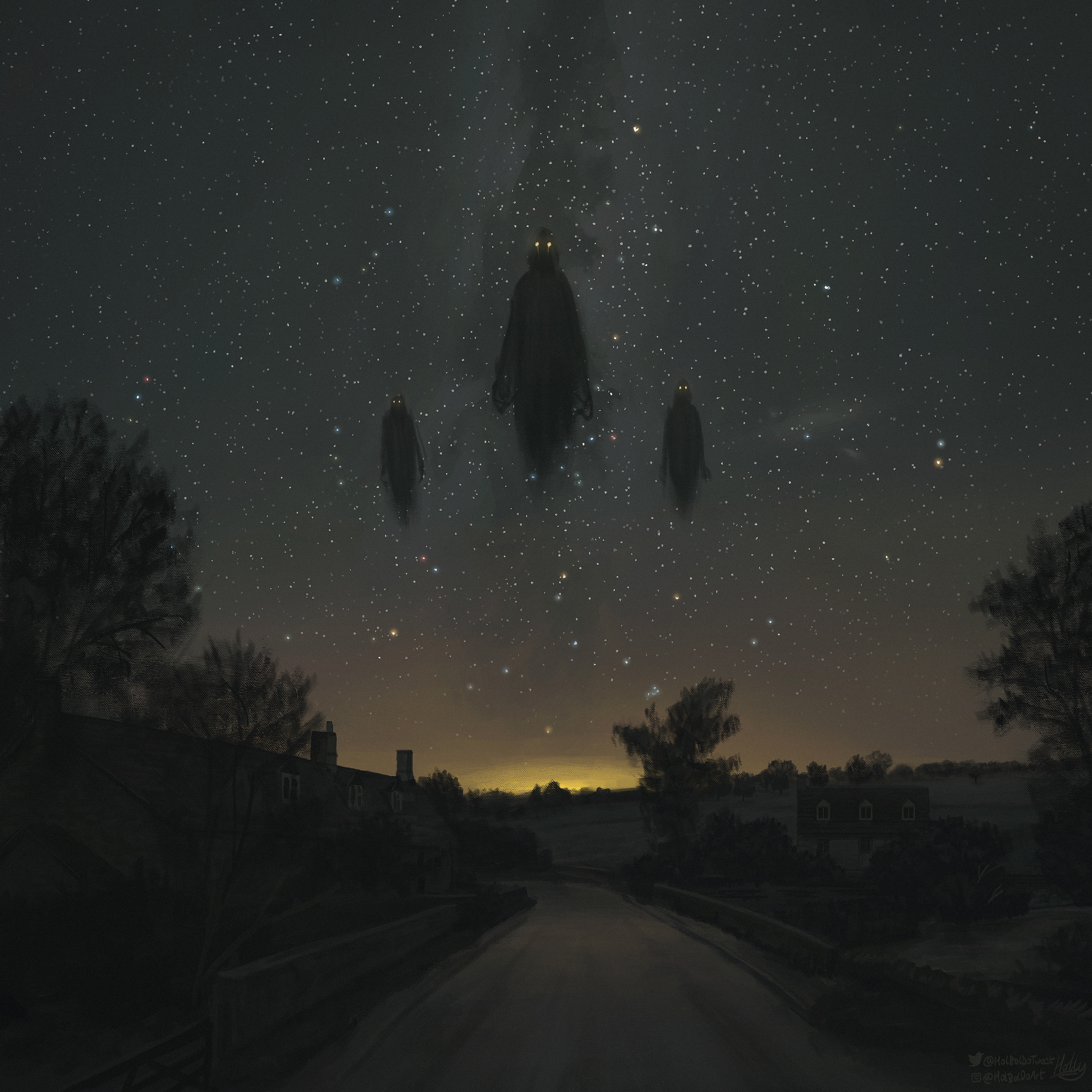 The Night Drifters on a Starry Night