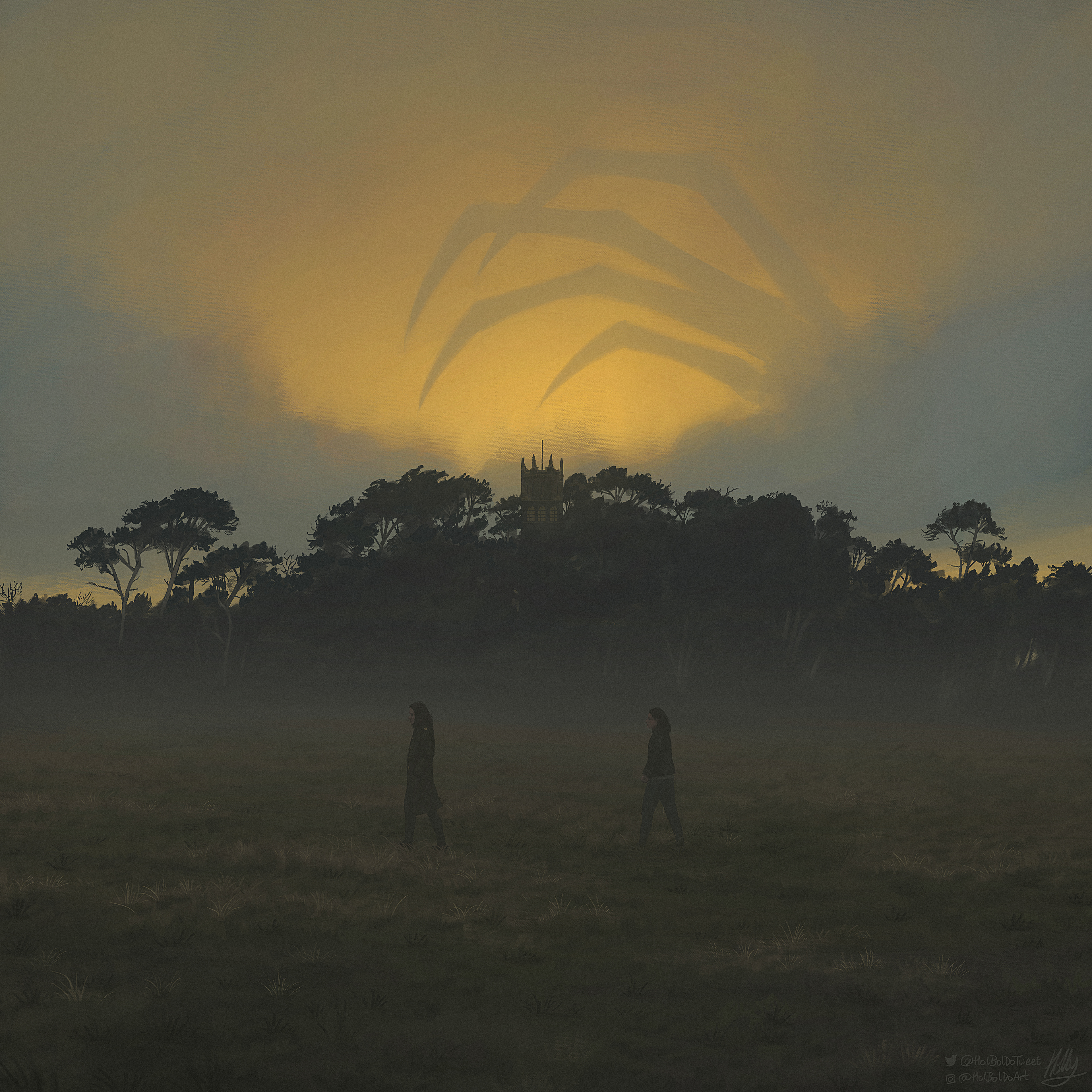 Looming Over The Folly Hill
