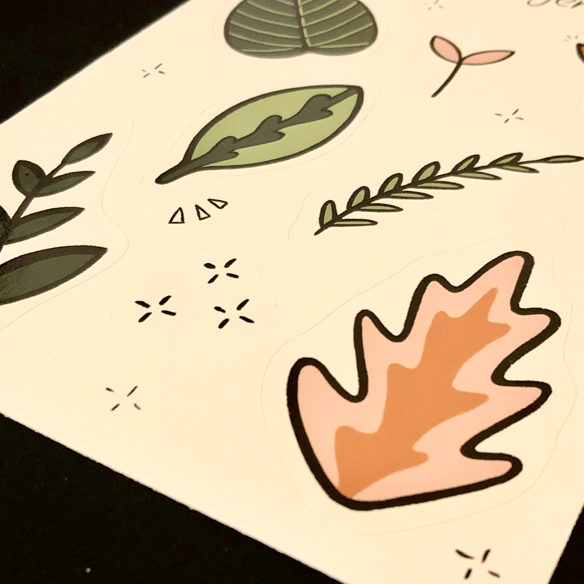 Leafy Sticker Sheet.