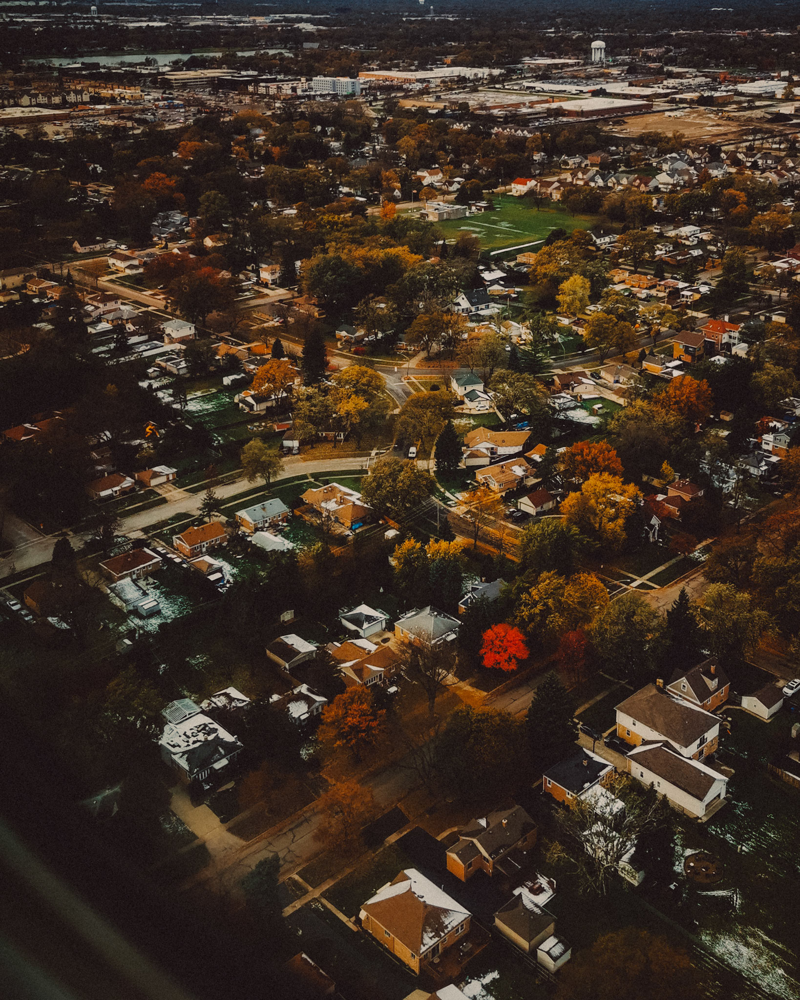LAX to ORD over Chicago, Illinois, USA, November 2019, Huawei P30 Pro.