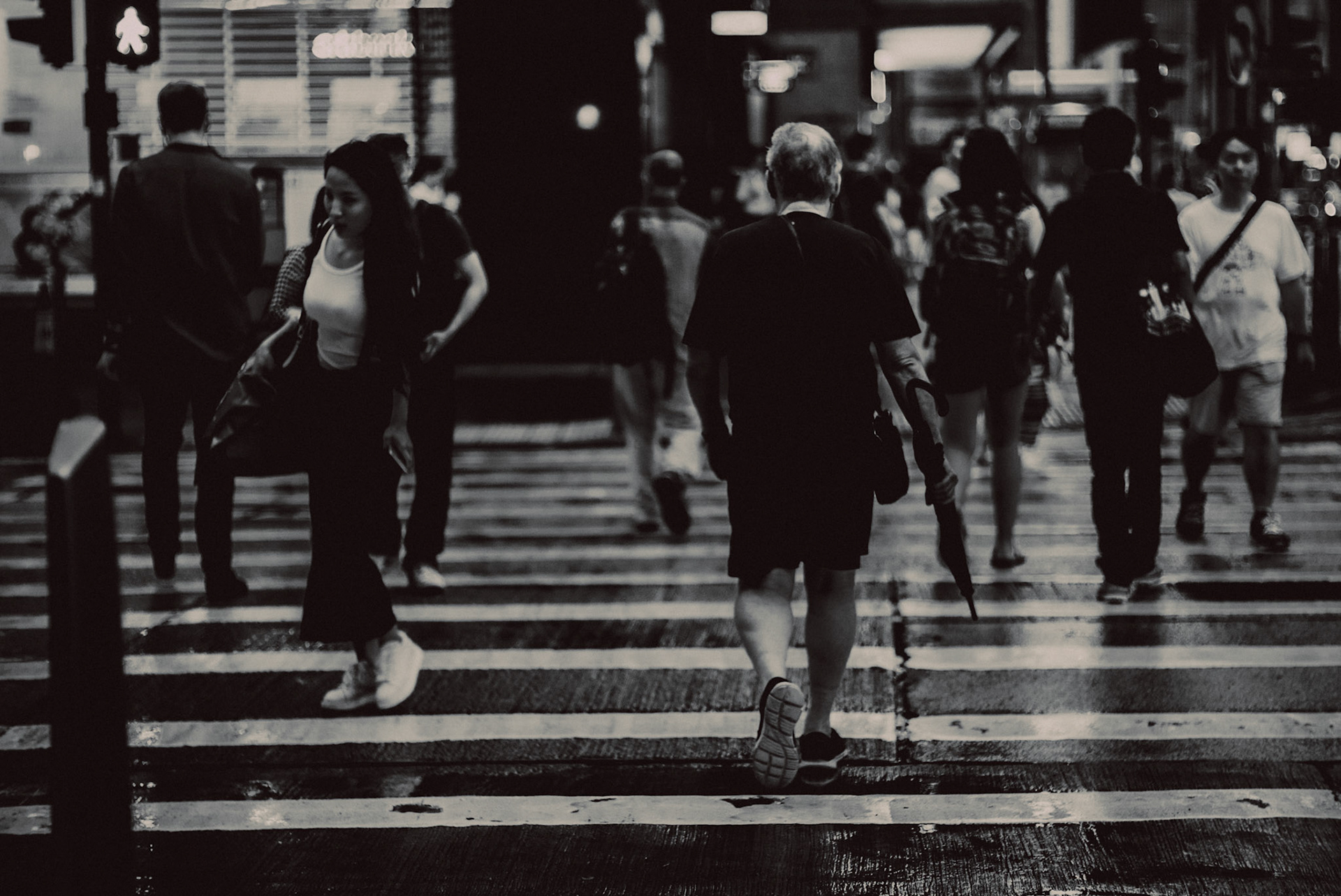 Pedestrians after a downpour, Central, Hong Kong, May 2016, Leica M.