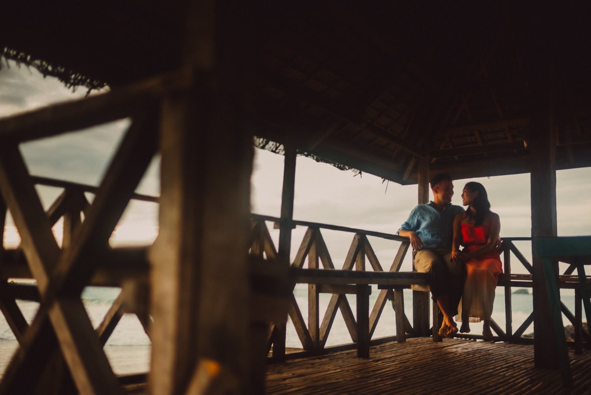 Engagement portraits in Nacpan Beach, El Nido, Palawan, Philippines, Southeast Asia, January 2017, Leica M