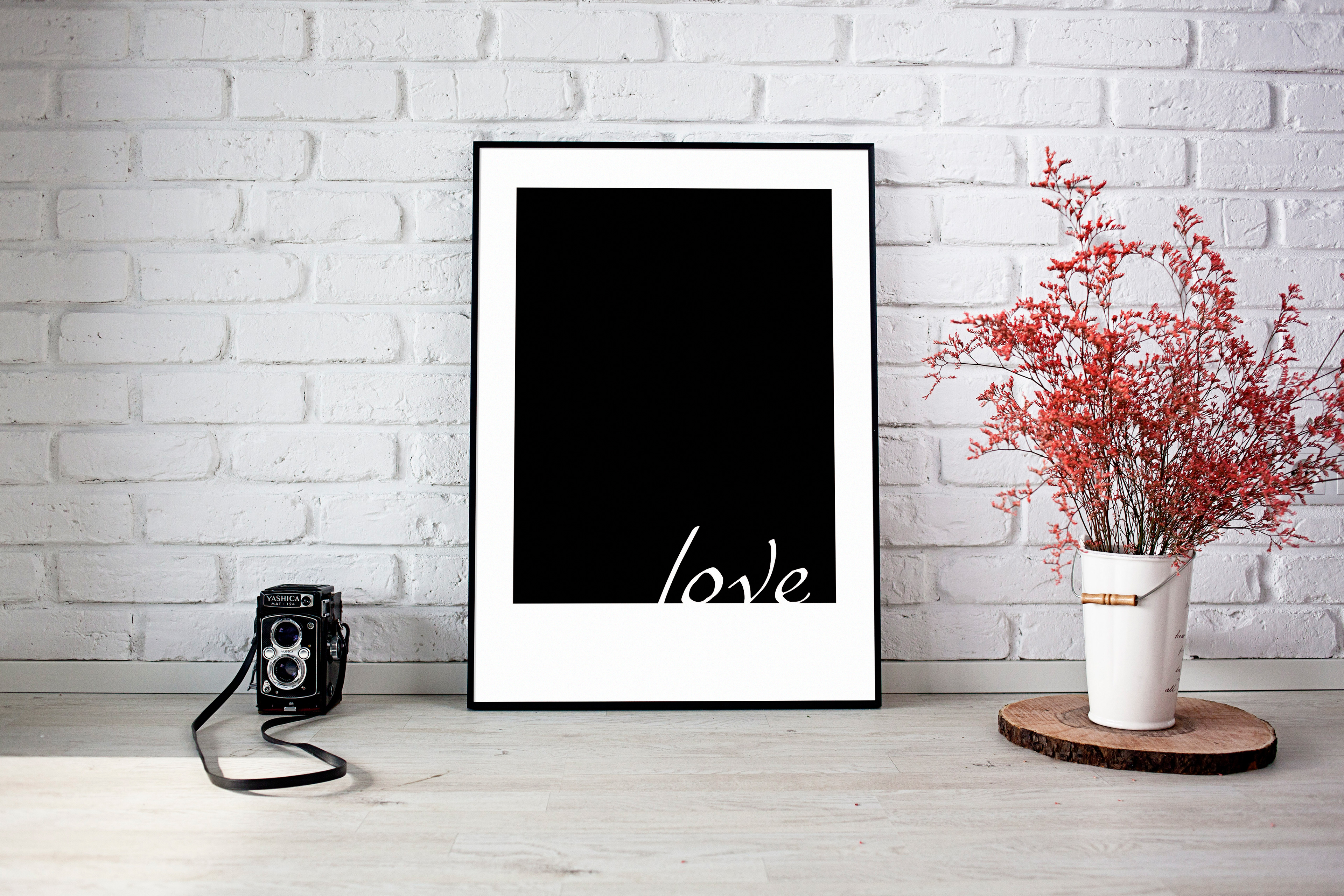 Plakat_love_czarny_Dobra_kreska