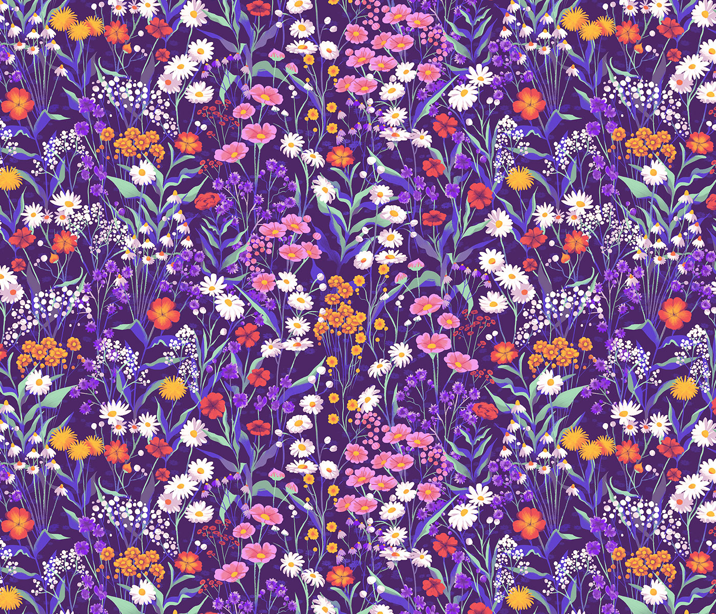 Chervelle Fryer Wild Flower Pattern Chervelle Fryer Wild Flower Pattern
