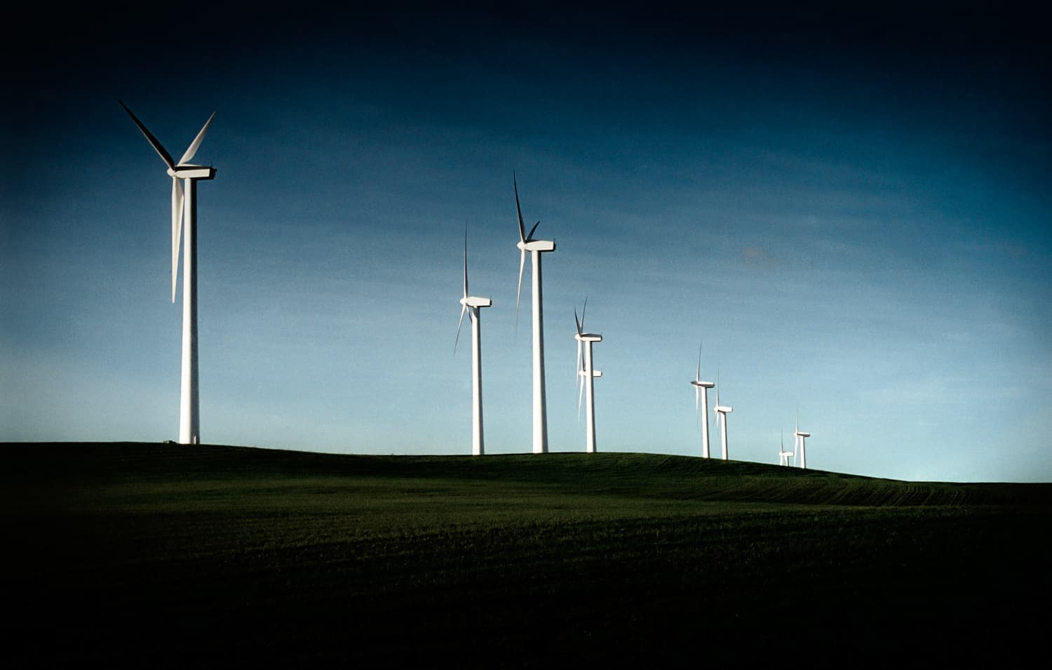 Wind turbines Rio Vista, California