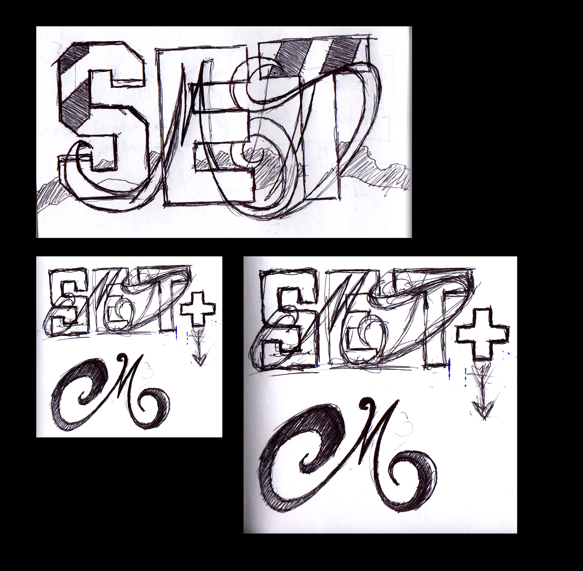 Set MD logo/graphics sketches
