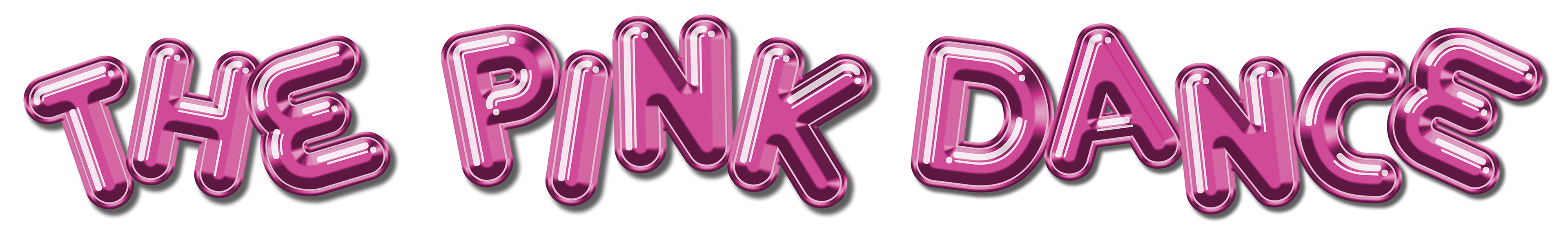 The pink dance fundraiser logo/sign design from scratch