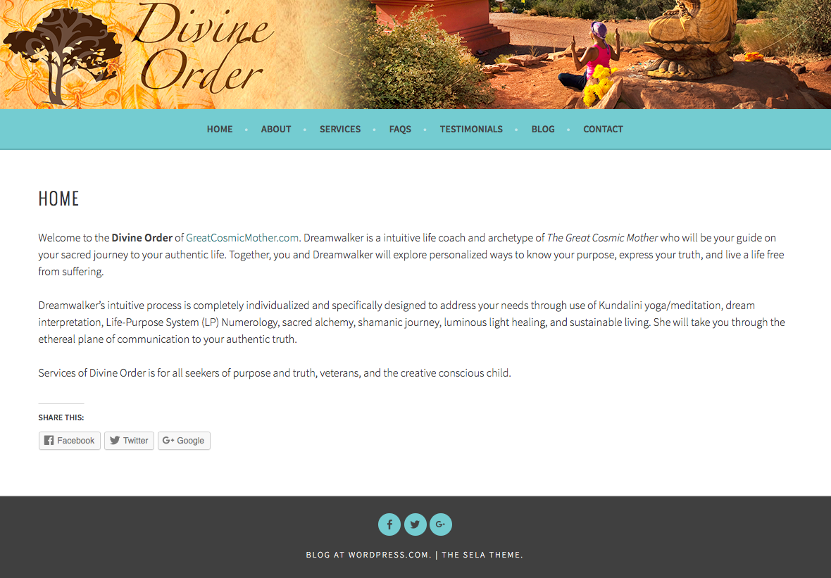 Divine Order Website