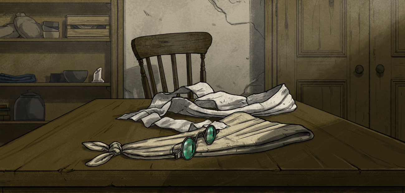 A panel from 'A Crafty Escape' published by Reading A-Z 2017