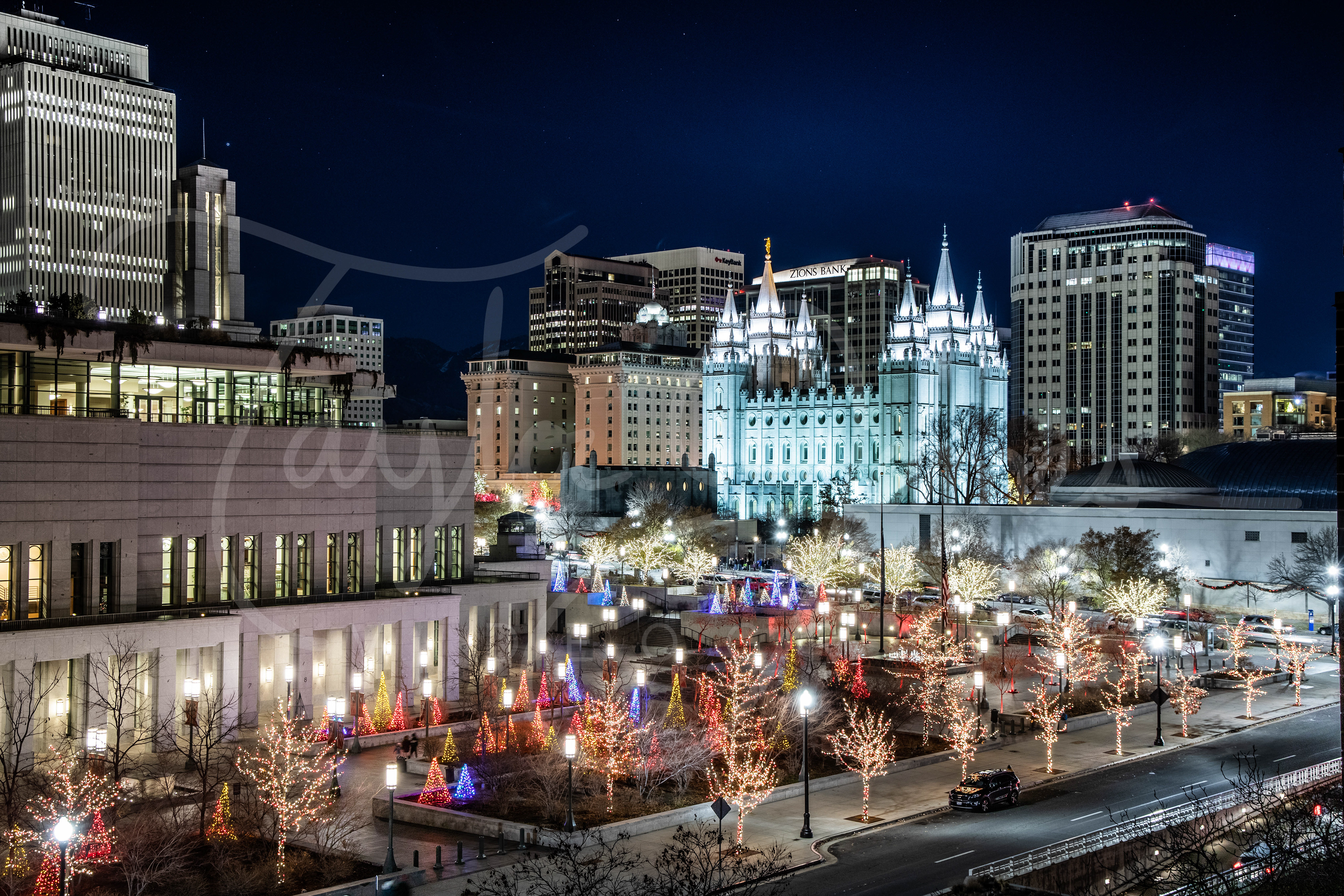 Salt Lake Temple at Christmas