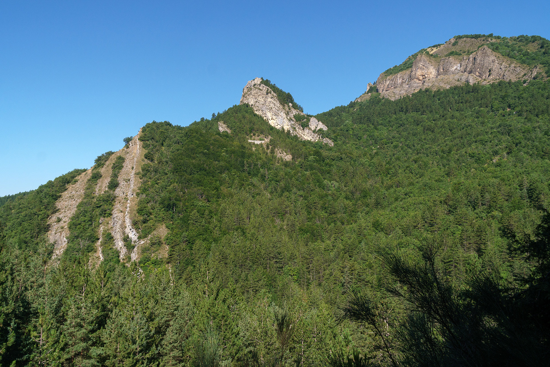 Roche Rousse, la Roche du Villard, aval du col de l'hysope