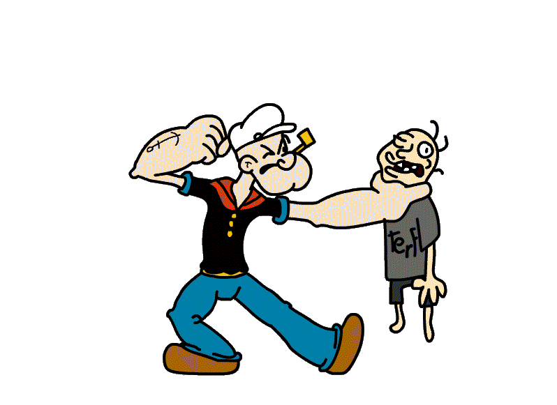 Another Commissioned piece of Popeye enacting Social Justice