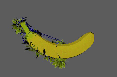A leafy banana.