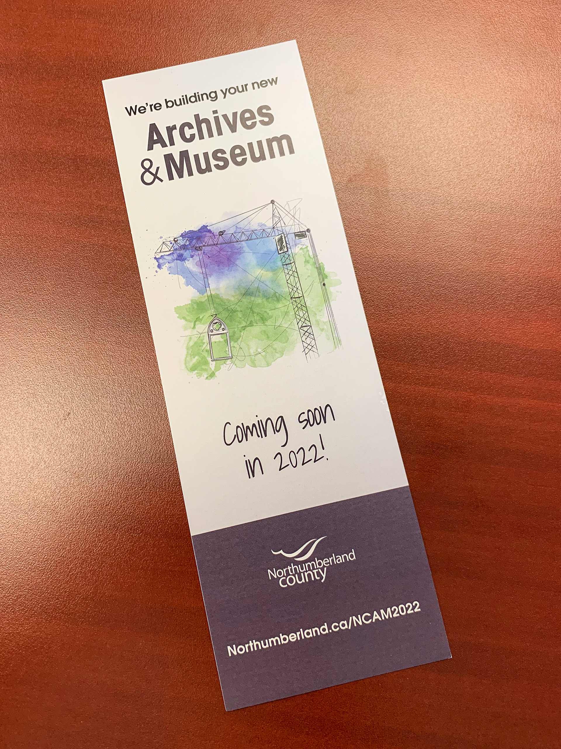 NCAM Bookmark (front view)