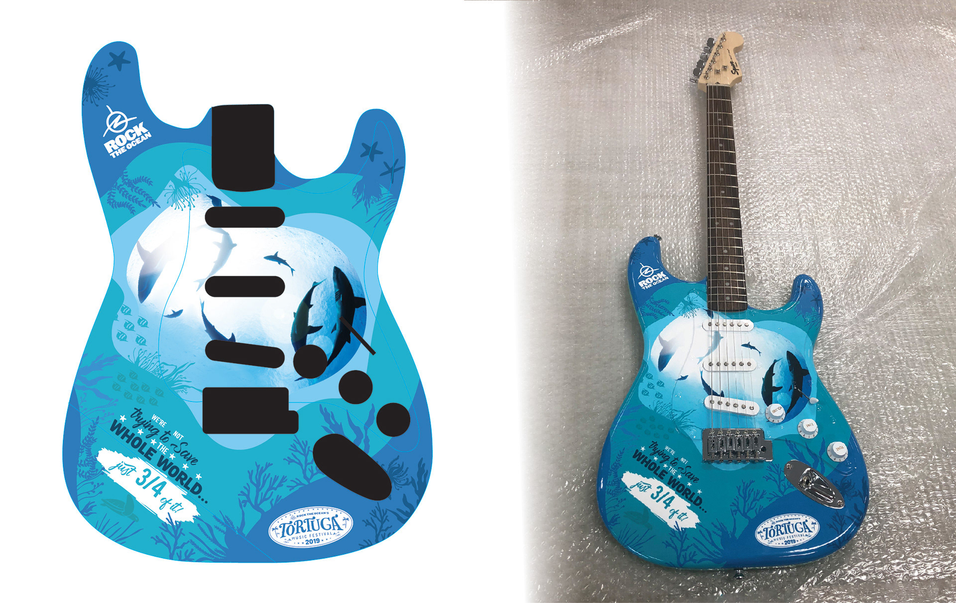 Rock The Ocean - Electric Guitar Shark