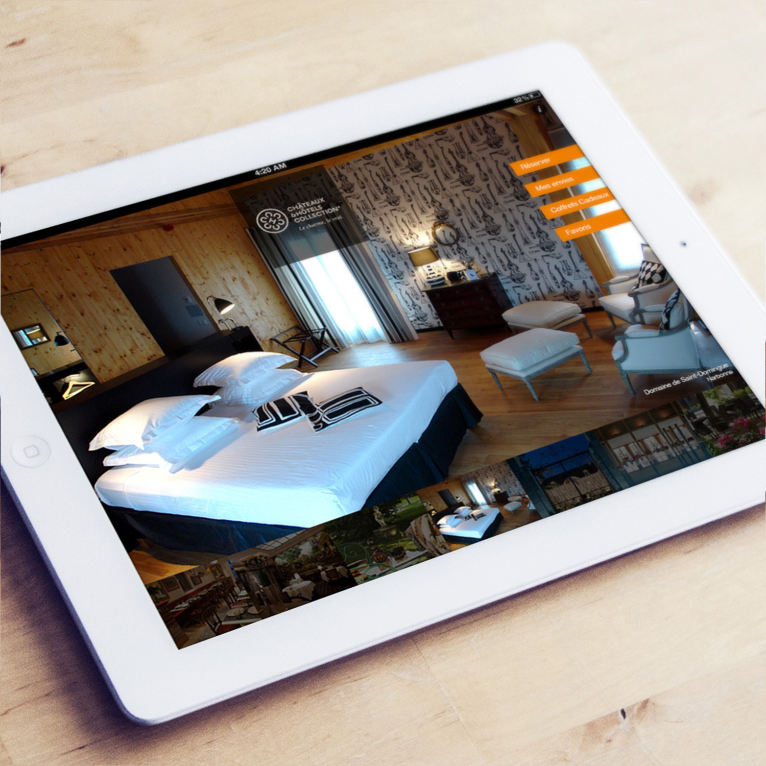 Application tablette