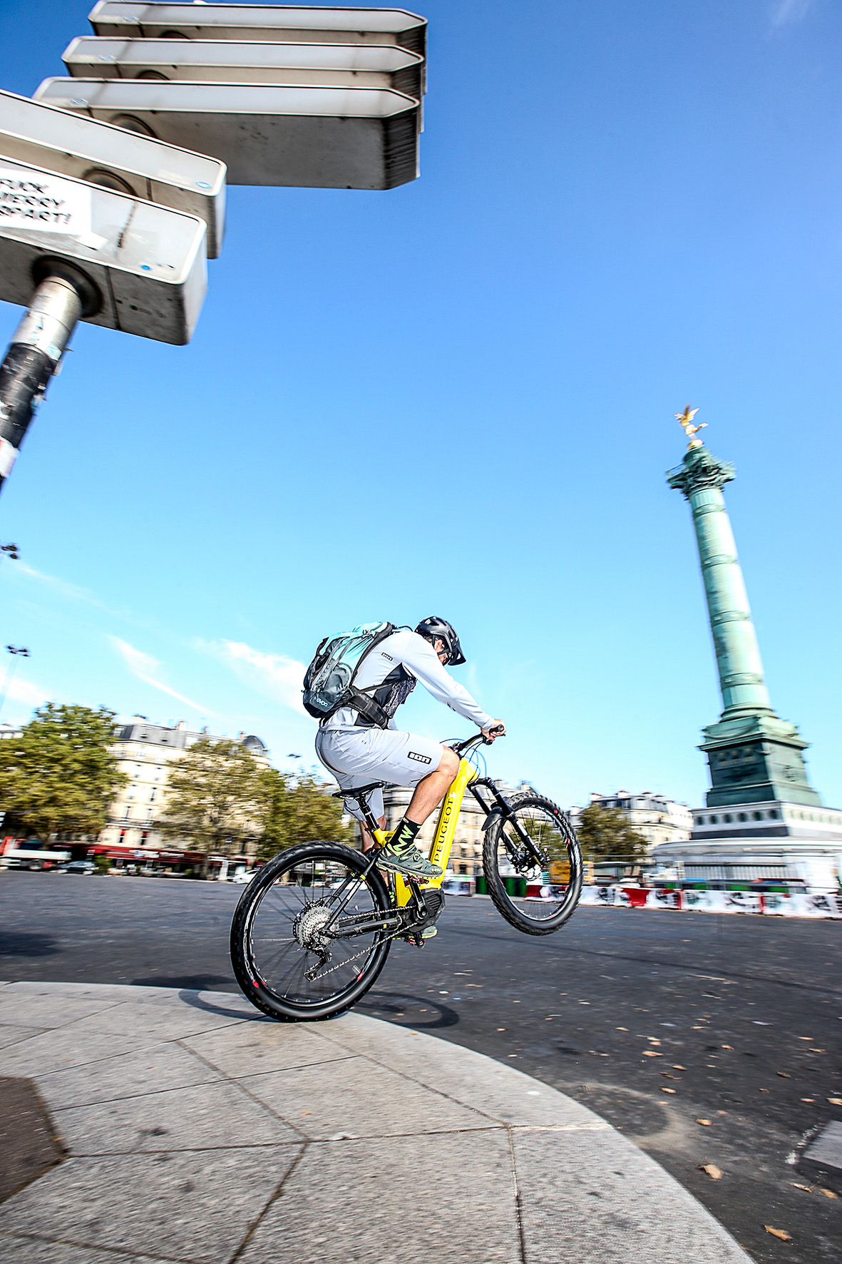 Ebike, Bastille, Paris, France.