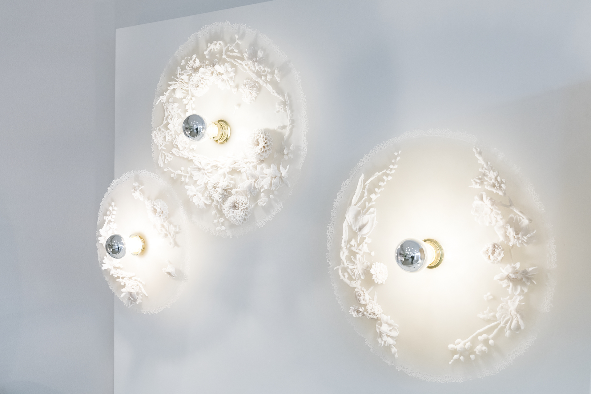 Appliques en verre recyclé - de 400 € à 600 €