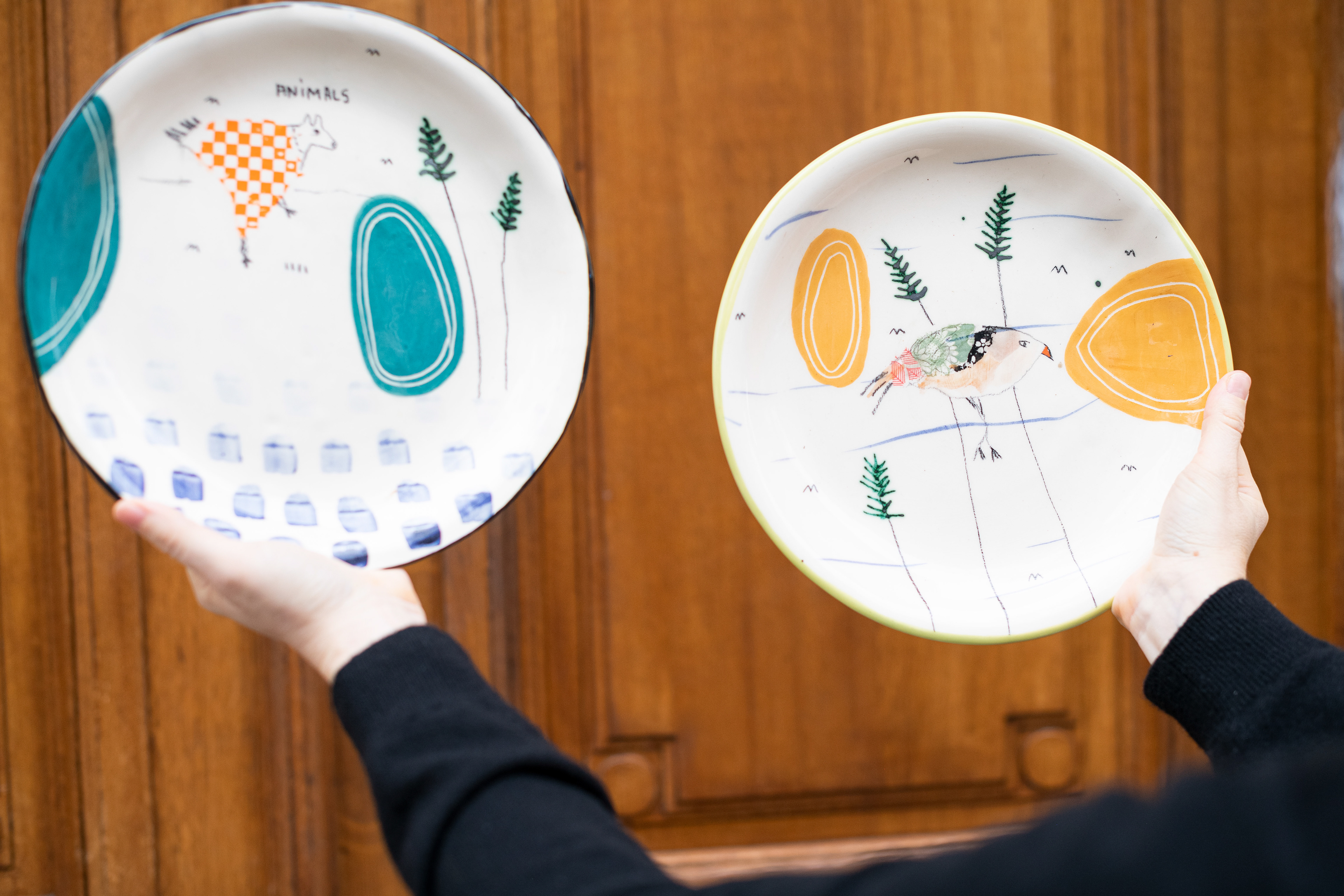 Assiette en faïence - 36€