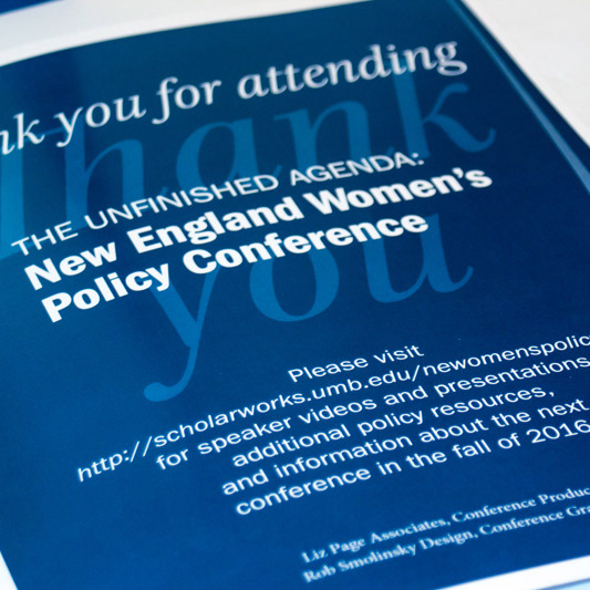 New England Women's Policy Conference event books