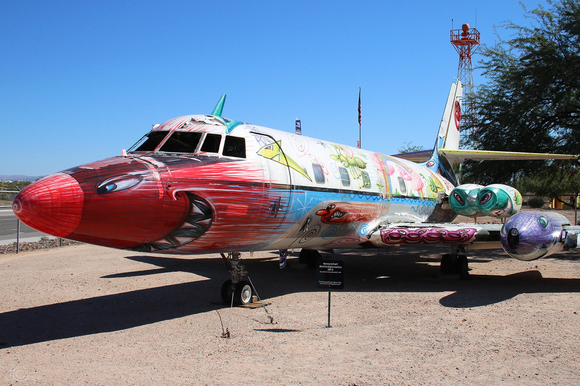Lockheed L-1329 Jetstar by Kenny Scharf artwork