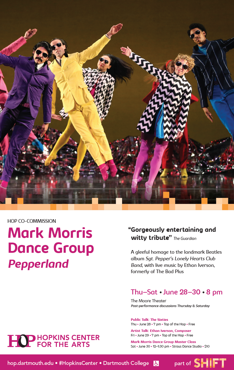 Hopkins Center for the Arts 'Mark Morris Dance Group' Spaulding poster