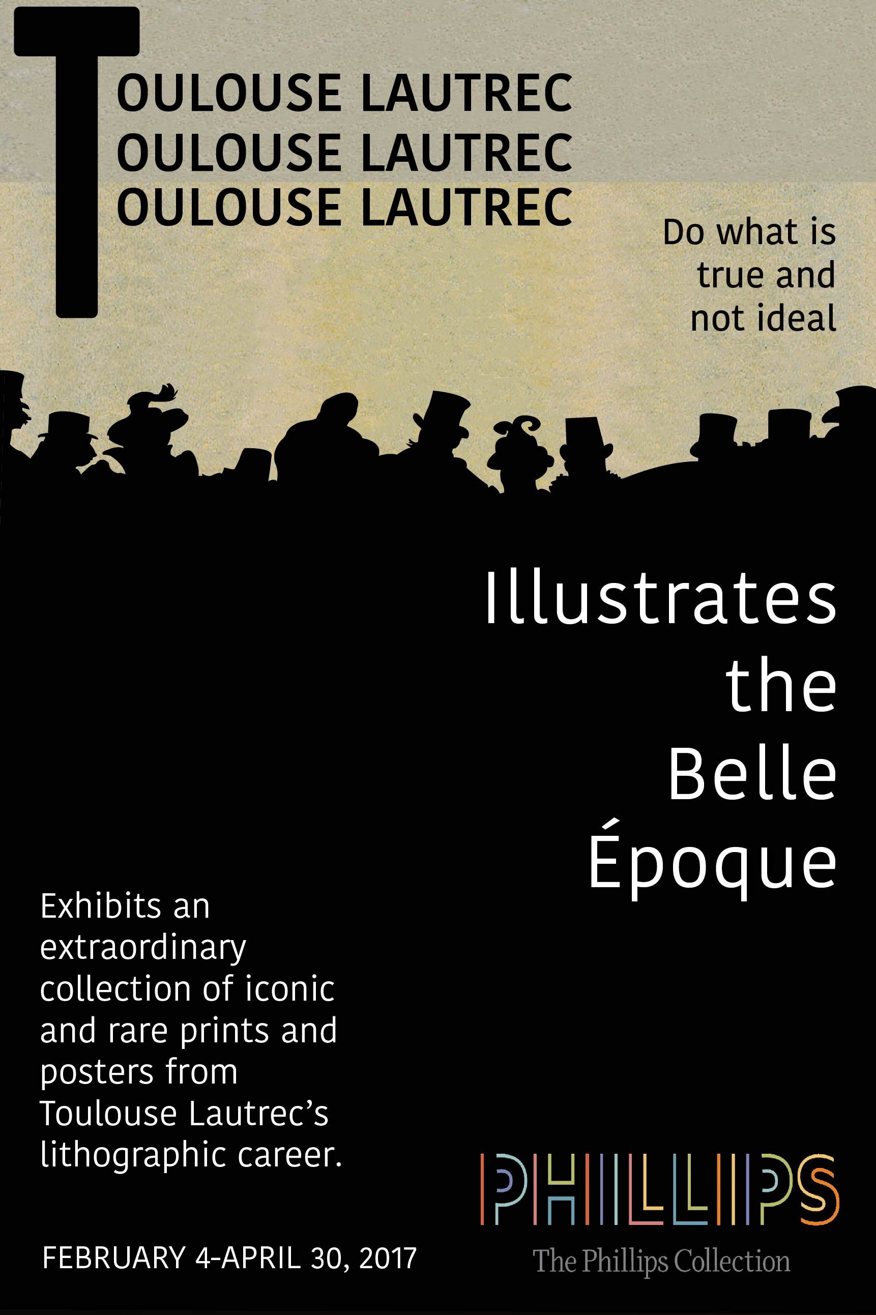 The Phillips Collection Toulouse Lautrec rendition poster