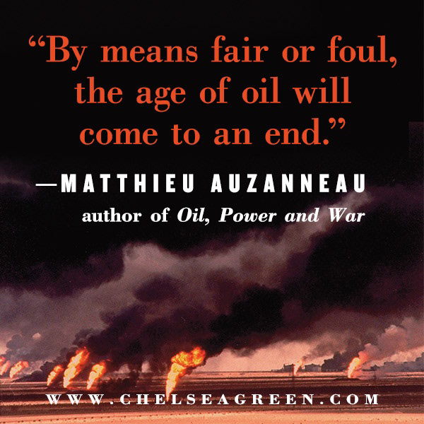 Pinterest Book Quote "Oil, Power and War" (Chelsea Green Publishing)