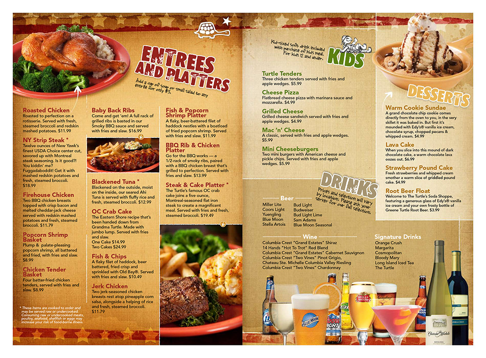 Weaver Graphics Greene Turtle Menu