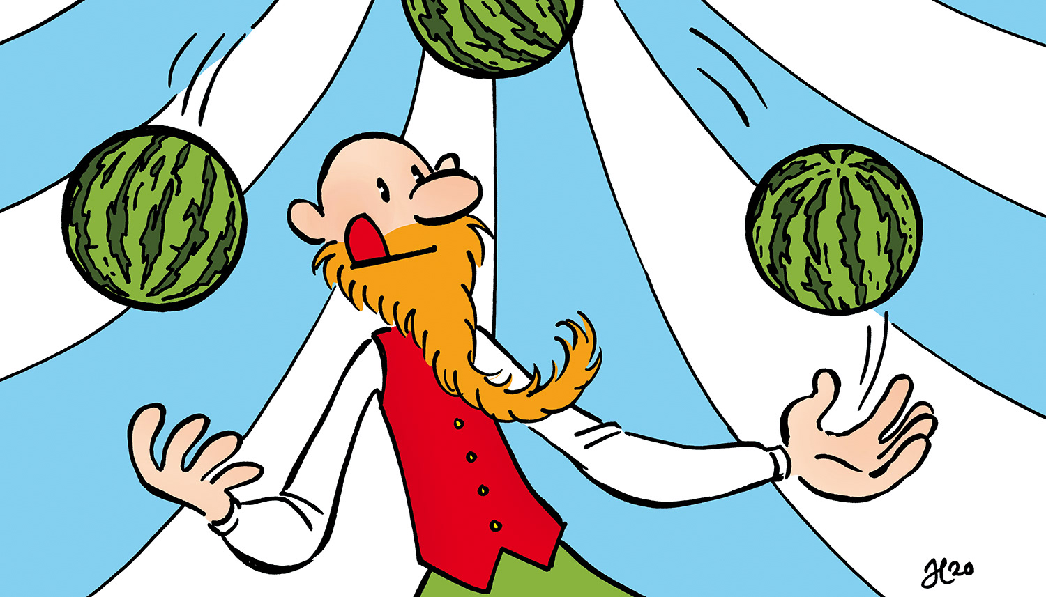 Illustration for crossword puzzle, Bulls Press 2020