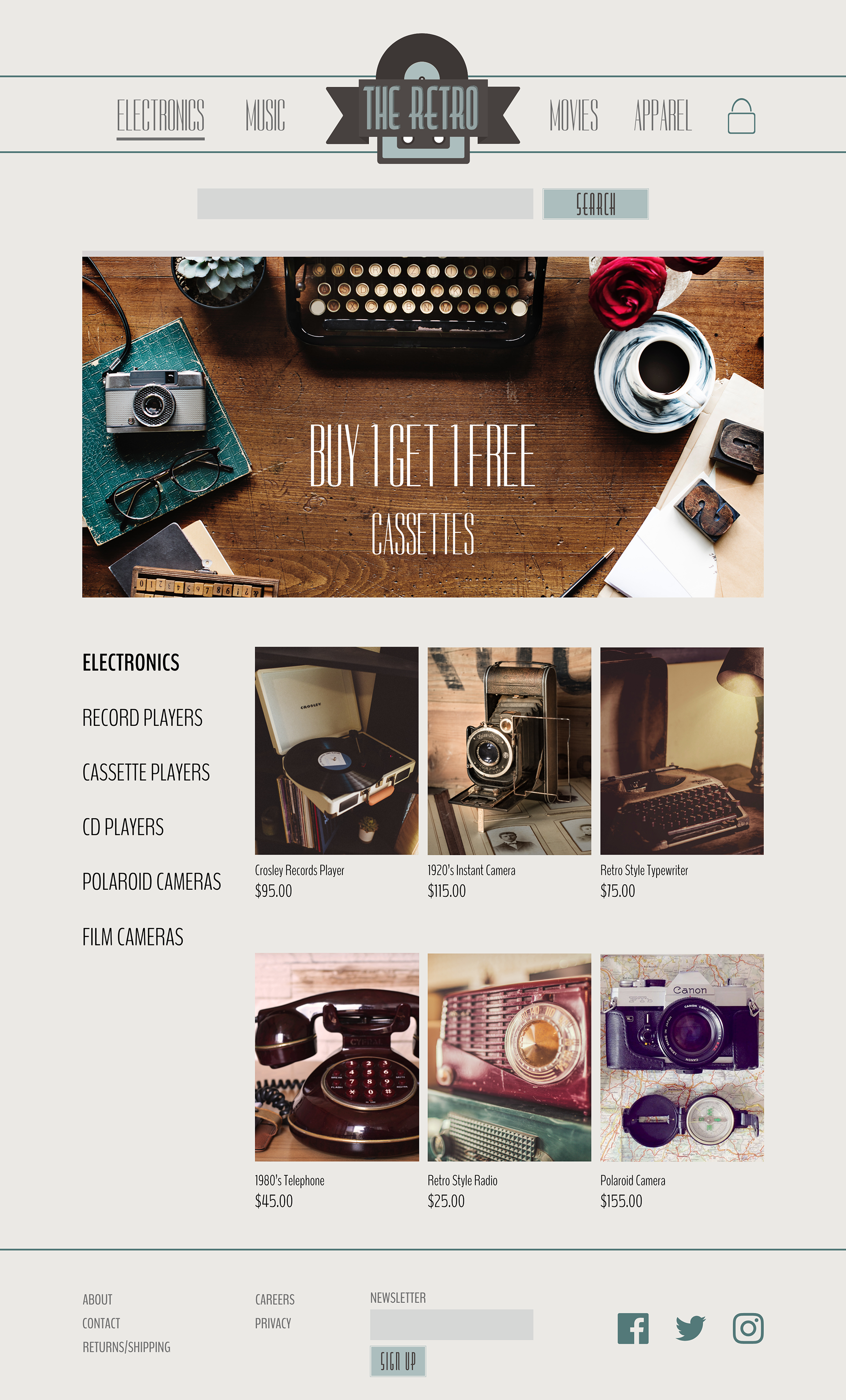 Product List Page - Large Screen Size