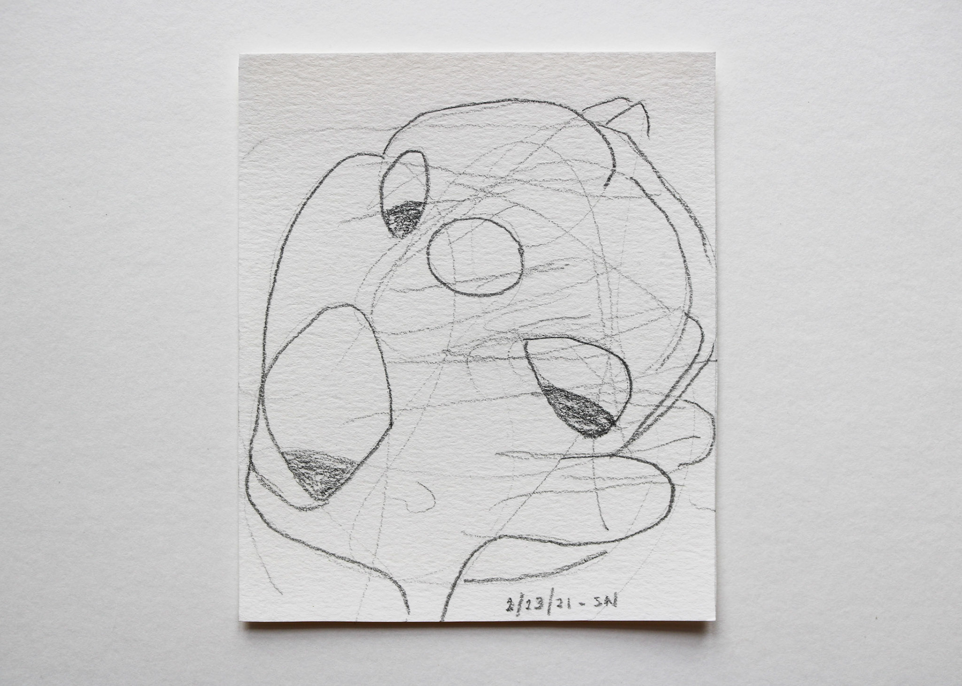 Charcoal on White Card Stock / 6 x 7 in / $60