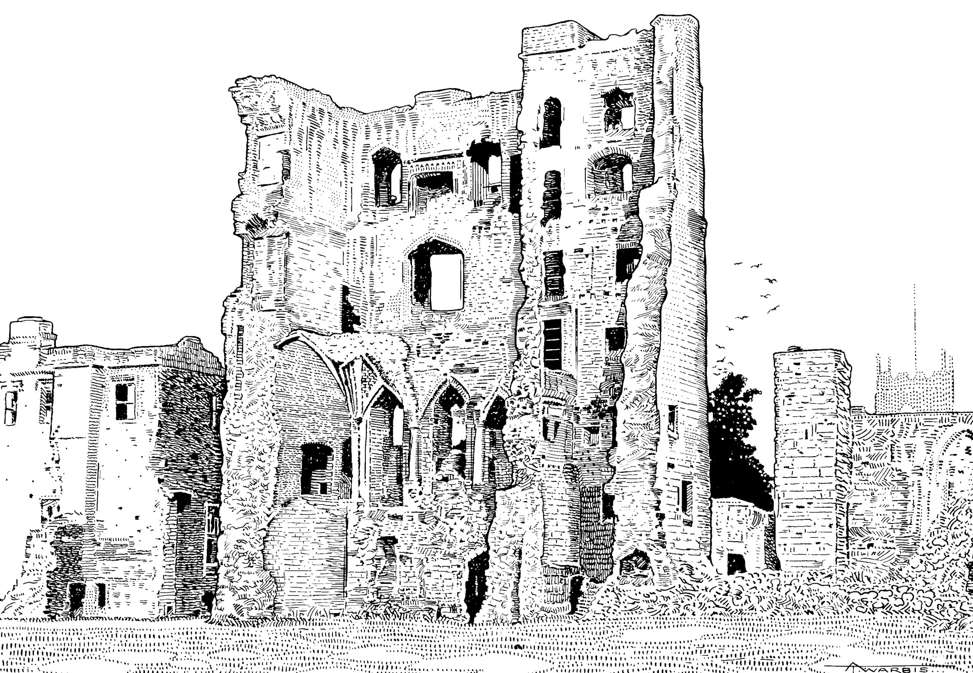 The Castle Ruins at Ashby