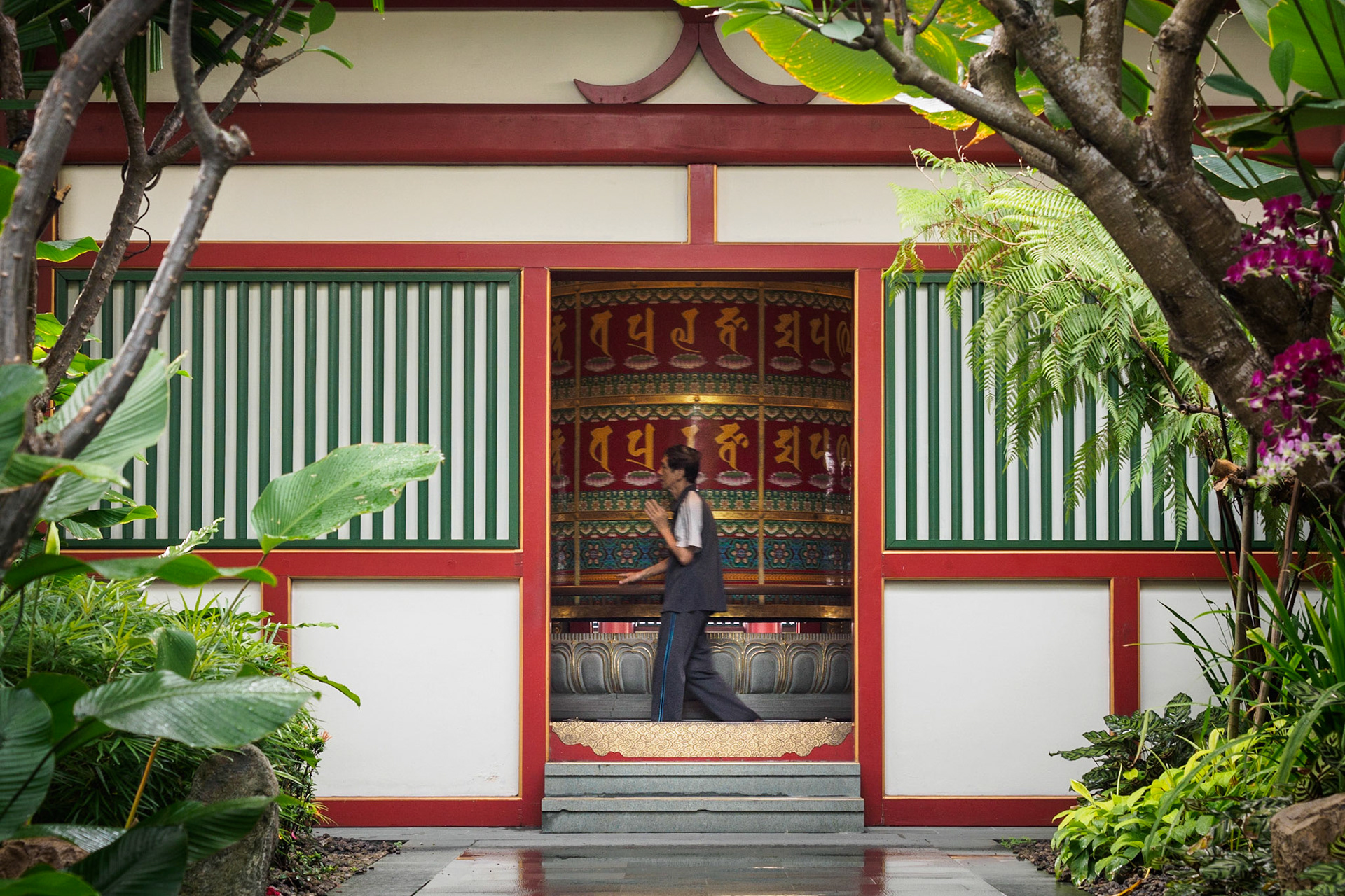 Gebetsmühle in Singapur