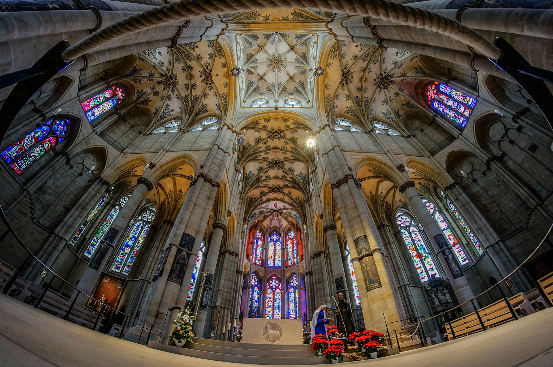 Liebfrauenkirche Trier mit dem Fisheye aufgenommen