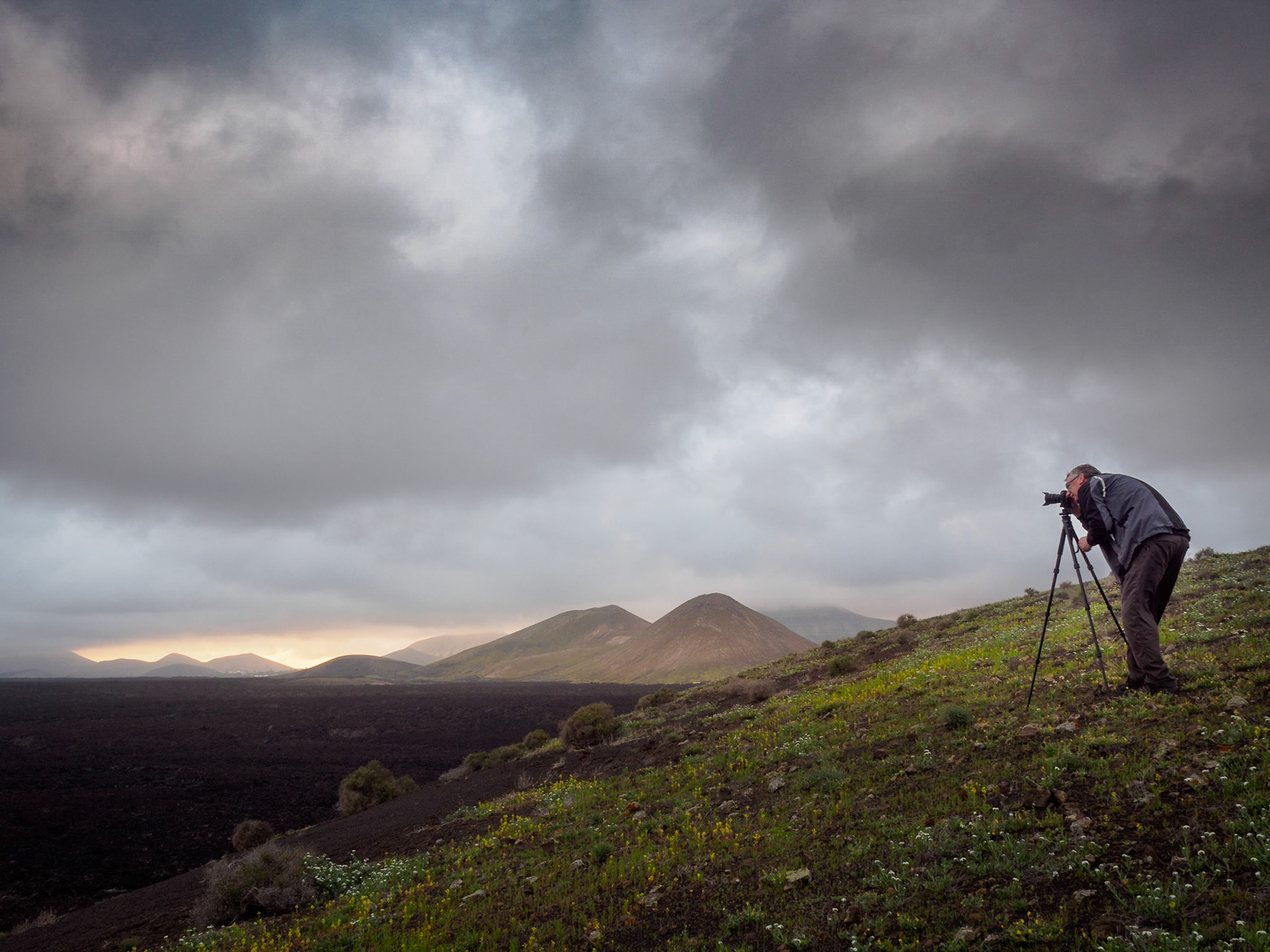 Morgenstimmung am Rand des Timanfaya Nationalparks