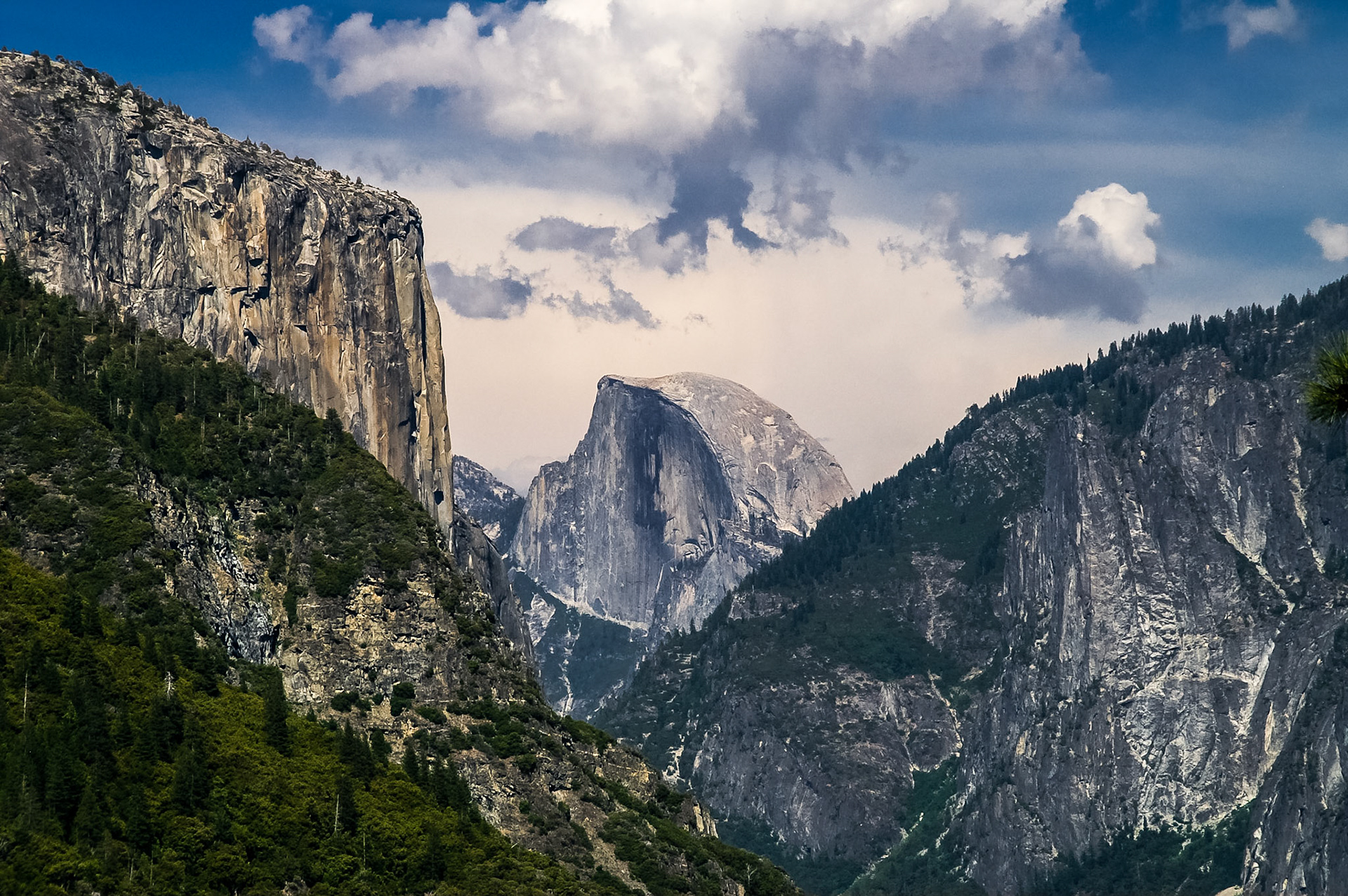 Blick auf den Half Dome im Yosemite Nationalpark
