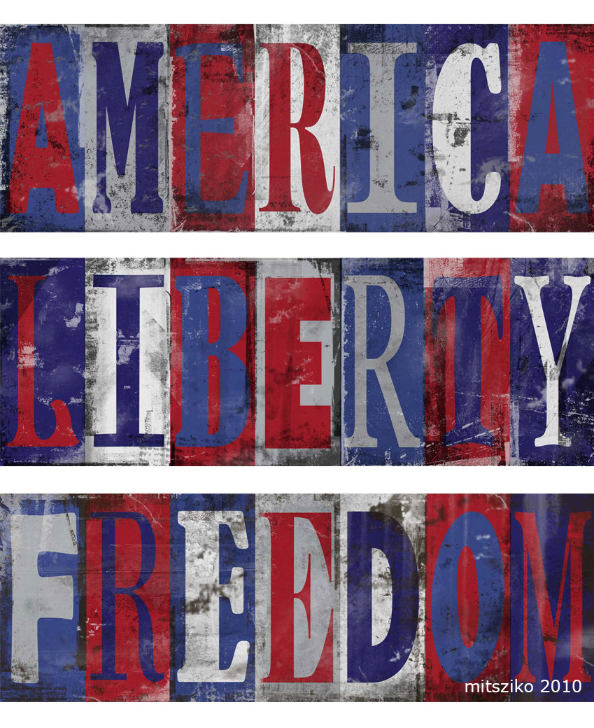 Americana Wall Art - Adobe Illustrator & Photoshop