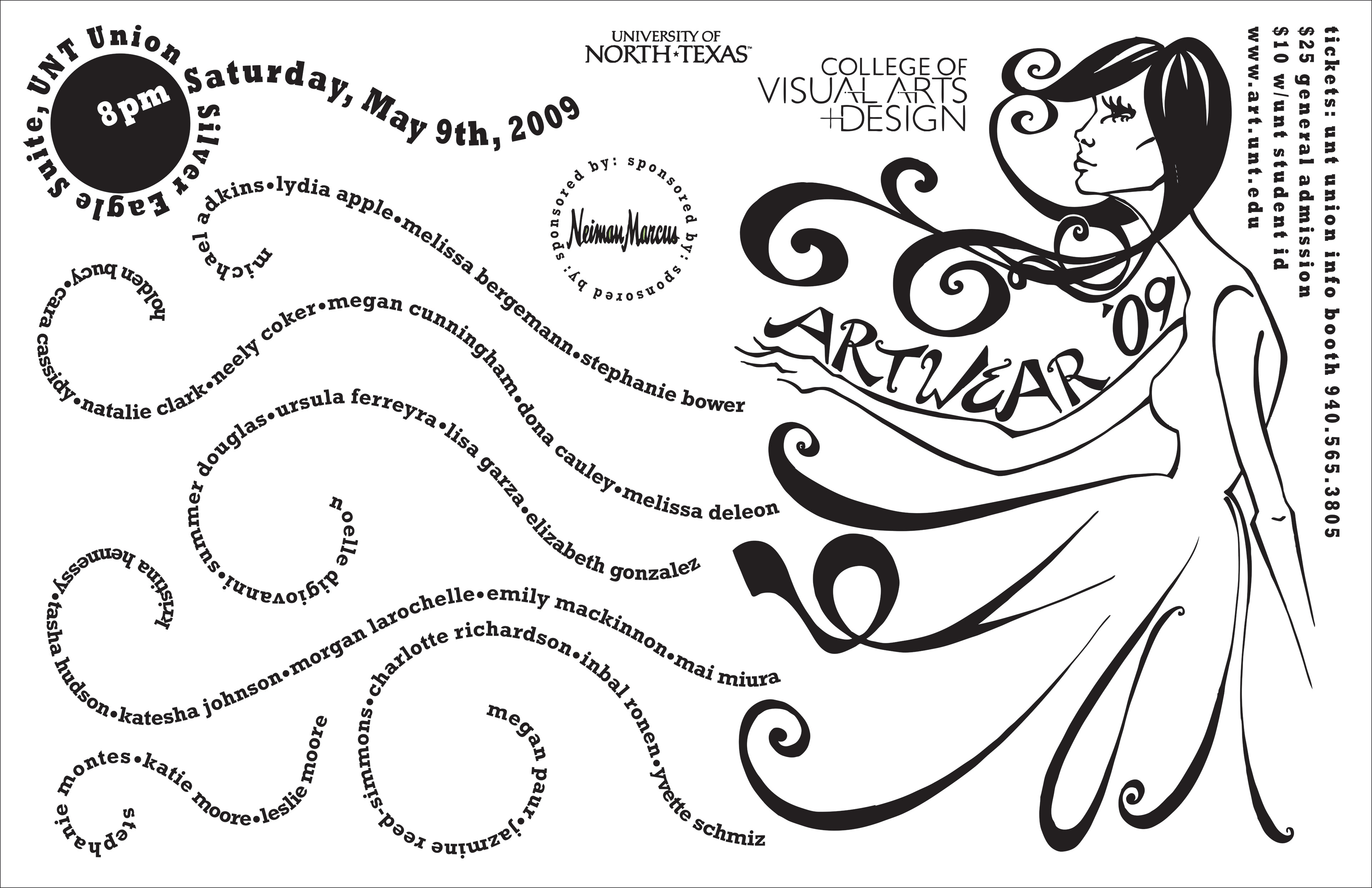 ArtWear Poster Design - illustration by Stephanie Bower