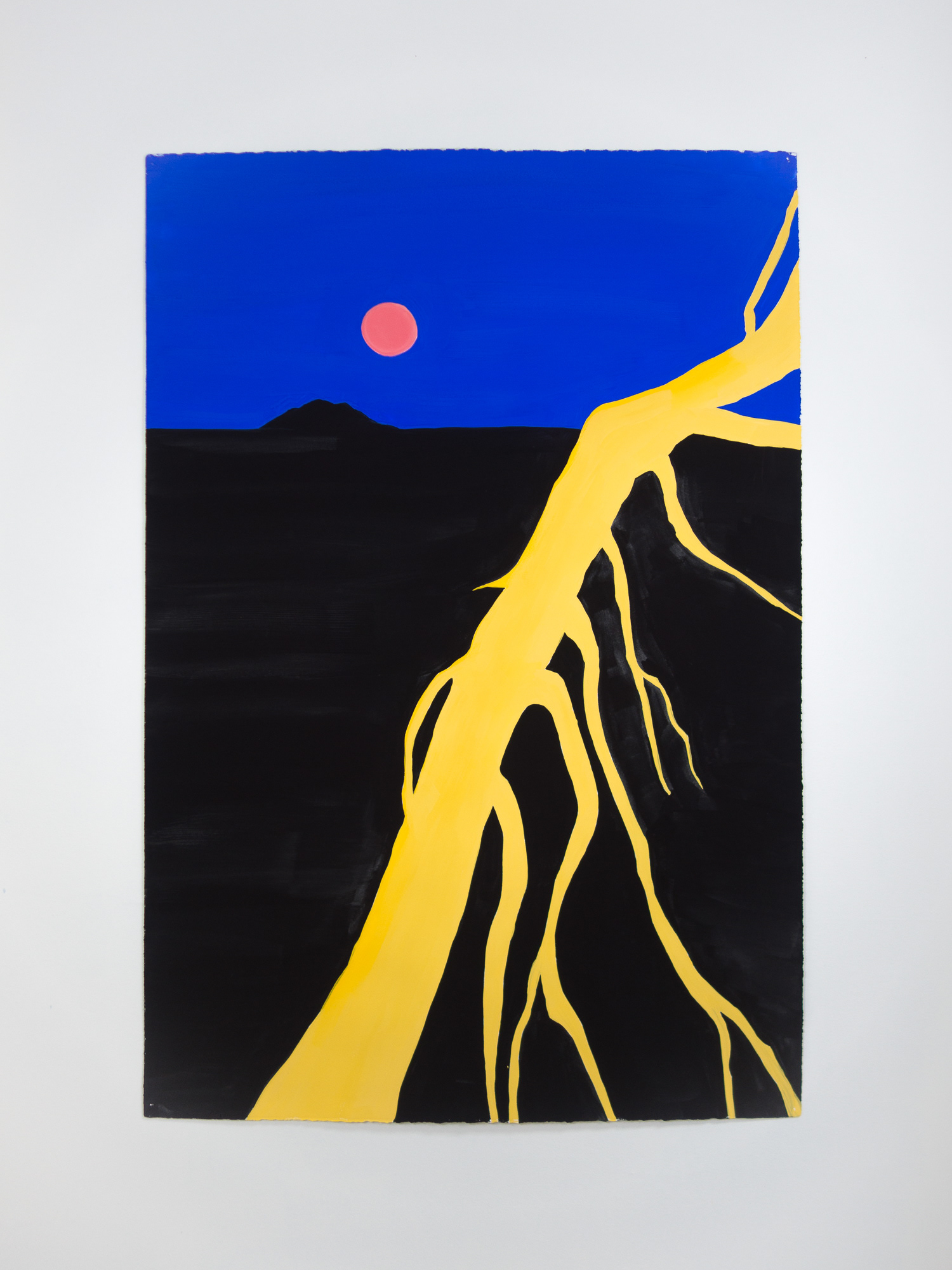 tree and sun gouache painting ivana sepa
