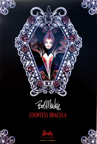 Bob Mackie® Countess Dracula Barbie® (2012) - Box design. Client: Mattel