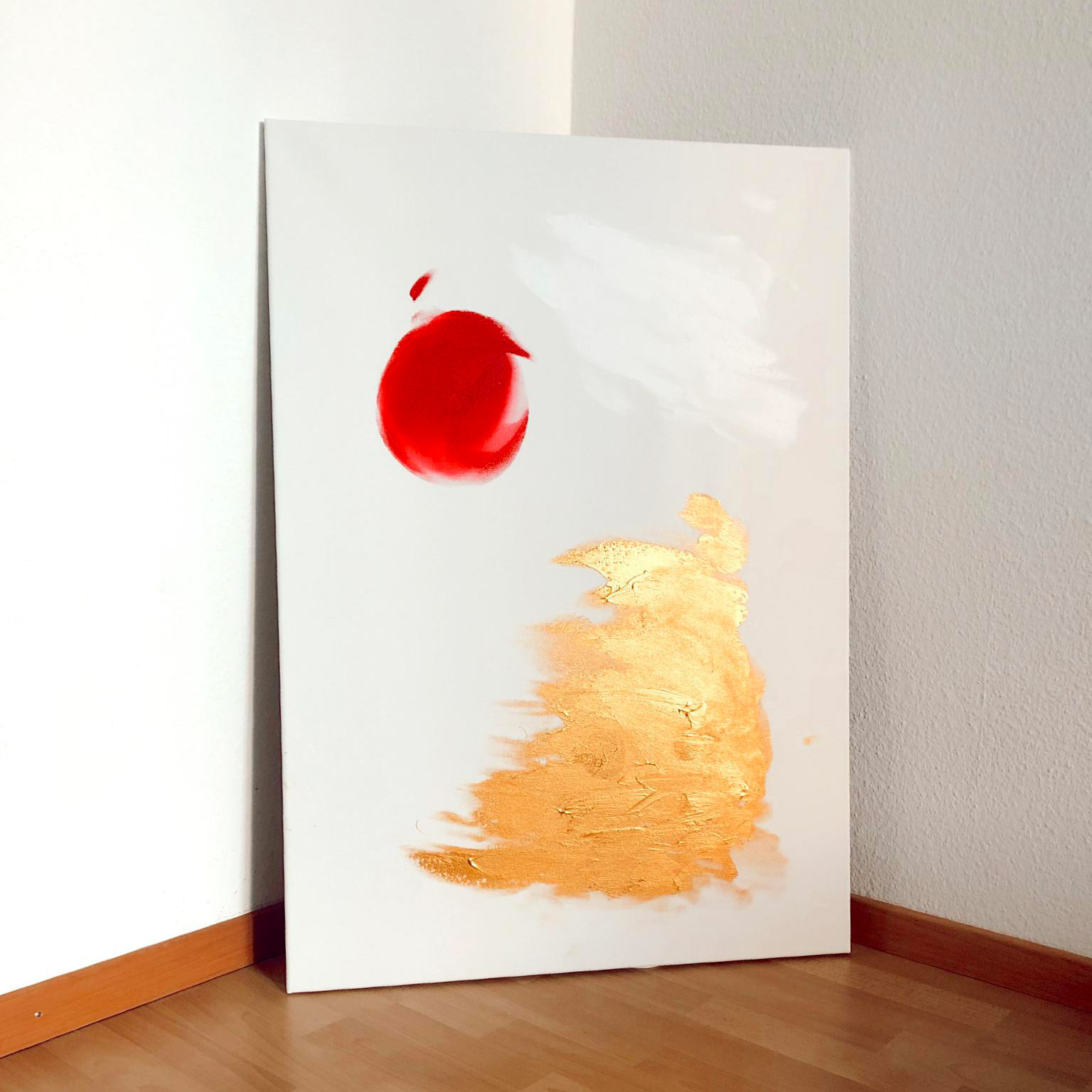 "Desert-woman under a red blood moon" by Delia Guerriero