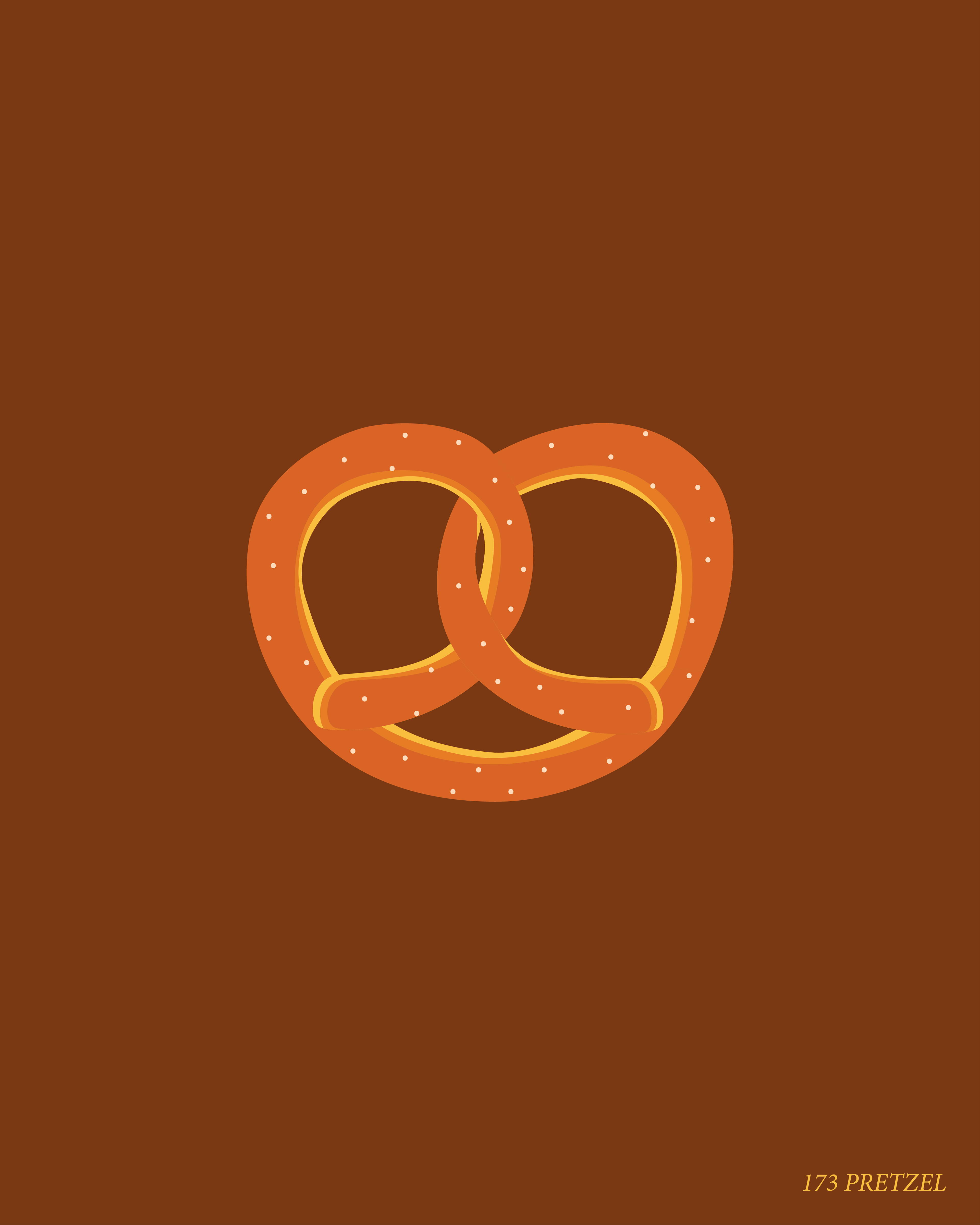 pretzel illustration by jaymoondesign (jay moon)