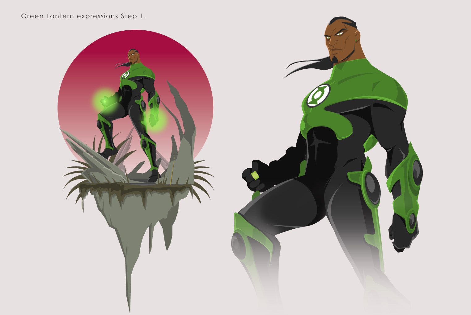 green lantern animated series concept art